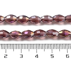 Trasparenti perle di vetro placca fili&nbsp;EGLA-A037-T6x8mm-B13