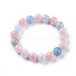 Braccialetti naturali morganite stretch&nbsp;BJEW-F388-02