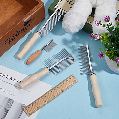 4 шт. 4 стиля расчески из нержавеющей стали&nbsp;AJEW-OC0013-77