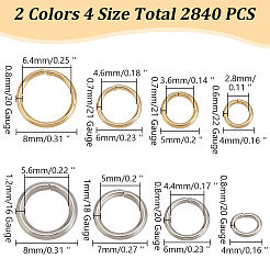 8 стиль овальные открытые соединительные кольца из нержавеющей стали 304 STAS-AR0002-07
