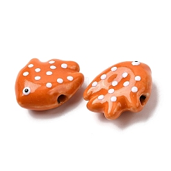 Фарфоровые бусины ручной работы&nbsp;X-PORC-K010-06G