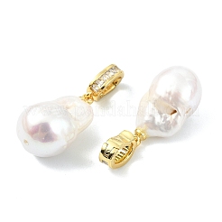 Anhänger aus natürlicher barocker Keshi-Perle und Edison-Perle&nbsp;PALLOY-JF05285