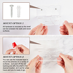 Акриловая настенная клейкая полка для камеры с железным винтом ODIS-WH0002-86B