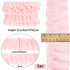 5 ярд двойной полиэстеровой кружевной отделки для украшения шитья&nbsp;OCOR-GF0005-06B