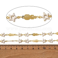 Латунный ананас с цепями со звездообразными звеньями KK-D422-03G