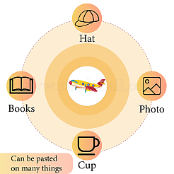 Водостойкие самоклеящиеся наклейки с картинками&nbsp;DIY-WH0370-007