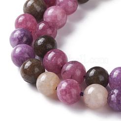 Натуральный белый нефрит имитация турмалина нити бусин G-I299-F01-8mm