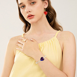 20шт 5 цвета стеклянные бусины Миллефиори ручной работы LAMP-CW0001-10