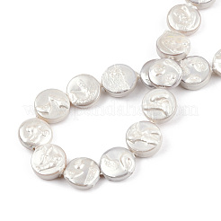 Покрытие нитей из натуральных пресноводных ракушек SHEL-N026-226