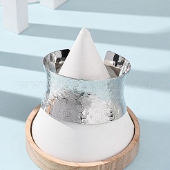 Brazaletes de latón martillado para mujer&nbsp;BJEW-A163-04B-P