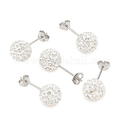 Подарки на день святого валентина 925 серьги-гвоздики из стерлингового серебра с австрийскими кристаллами и стразами для девочки&nbsp;Q286H011