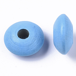 Perles en bois de hêtre naturel teint&nbsp;WOOD-T015-43B