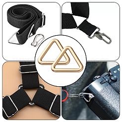 20 шт. треугольные сплавные соединительные кольца&nbsp;FIND-CY0001-17G