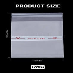 100 шт. мешочки для печенья из полипропилена&nbsp;ABAG-LP0001-33