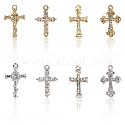 32шт 8 стиля подвески из сплава со стразами FIND-SC0016-43