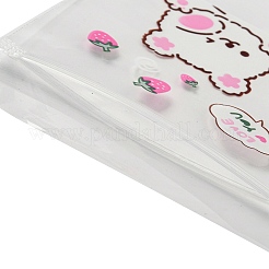 Прямоугольные пластиковые подарочные пакеты с замком-молнией OPP-Q008-01B-02