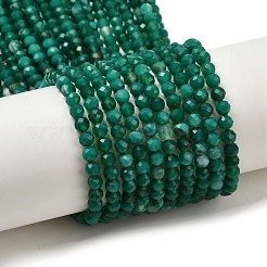 Натуральные бусины из зеленого оникса и агата (окрашенные и нагретые) G-D347-A04-4mm