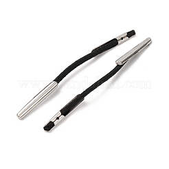 弾性有刺鉄線  ステンレス鋼パーツ  指輪固定用  ブラック  44~46x1mm&nbsp;FIND-Q086-E-01