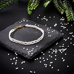 2 нити натуральных радужных бусин из лунного камня G-OC0005-32