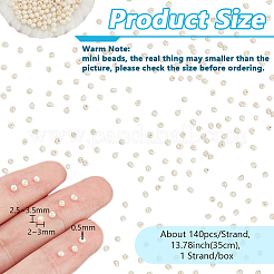 138~140 шт. нити бусин из натурального культивированного пресноводного жемчуга PEAR-NB0001-78