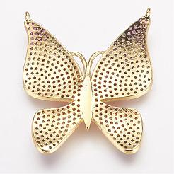 Colgante micropavé cubic zirconia de latón&nbsp;ZIRC-P049-51G