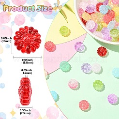 100шт 11 цвета прозрачные стеклянные бусины&nbsp;DGLA-CJ0001-02