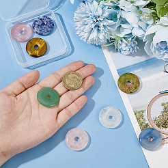 8 шт. подвески из смешанных драгоценных камней в 8 стилях G-BC0001-55