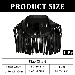 Пояса для юбок из искусственной кожи с бахромой AJEW-WH20020-266A