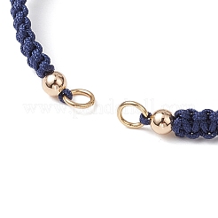 5 bracelet tricoté en cordon de nylon de 5 couleurs&nbsp;AJEW-JB01292