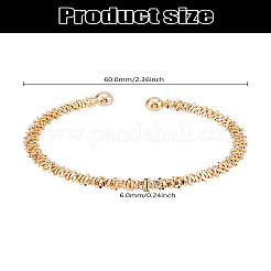 1шт латунные браслеты-манжеты&nbsp;BJEW-LP0002-49