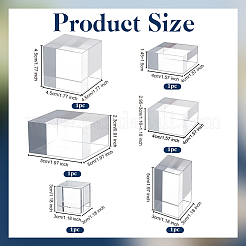 6 шт. 6-х стилевых акриловых подставок для ювелирных изделий&nbsp;ODIS-OC0001-90
