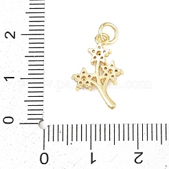 Ottone micro spianare pendenti zirconi&nbsp;KK-F938-28G-03