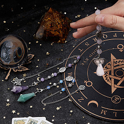 Маятники для лозоходства из натурального розового кварца PALLOY-MA00008