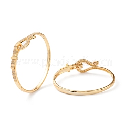 Латунь микро проложить Цирконом браслеты&nbsp;BJEW-Z001-03G