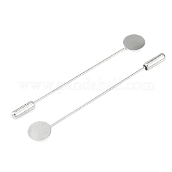 Impostazioni della base della spilla da bavero in ottone&nbsp;KK-WH0045-025A-M