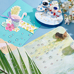 Кабошоны из прозрачного пластика с имитацией росы TACR-WH0026-01