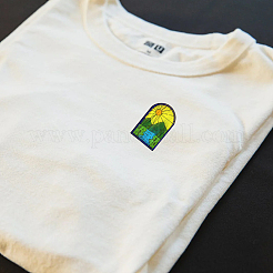 4 лист 11.6x8.2-дюймовых рисунков вышивки палочками и стежками DIY-WH0455-025