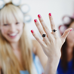 20 шт. 4 размера 304 нержавеющая сталь открытые манжетные кольца компоненты RJEW-UN0002-61