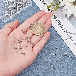 80個 4サイズ 201ステンレススチールリンクコネクター  ツイストバーリンク  ステンレス鋼色  20pcs /サイズ&nbsp;STAS-UN0026-68