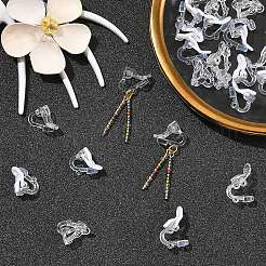 50 paio di orecchini a clip in plastica con 2 stili&nbsp;FIND-YW0012-89