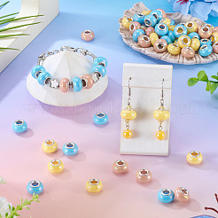 150шт европейские бусины из непрозрачной смолы&nbsp;RESI-TA0004-61B