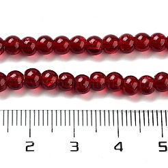 Прозрачные стеклянные круглые бусины кракле&nbsp;X-CCG-Q001-4mm-18