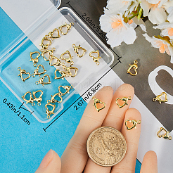 30 шт. латунные застежки-лобстеры&nbsp;KK-BBC0014-65G