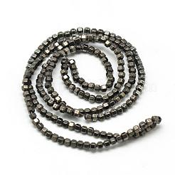 Electroplate non magnetici ematite sintetico fili di perline&nbsp;G-Q486-63E