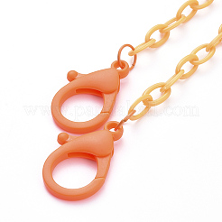 Personalisierte abs kunststoff kabelkette halsketten&nbsp;NJEW-JN03254-01