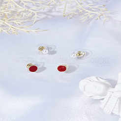 1 комплект серег-гвоздиков из сплава&nbsp;EJEW-LP0008-009
