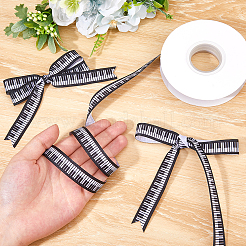 Фортепианный узор из полиэстера с лентой в гросгрин OCOR-WH0086-93