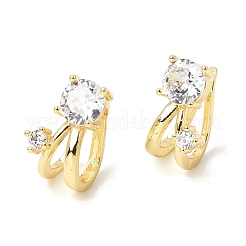 Boucles d'oreilles manchette en laiton zircon cubique micro pavé&nbsp;CU-CBAE7DF-36G