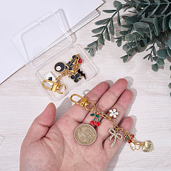 2 pz 2 stili decorazioni pendenti in lega smaltata&nbsp;HJEW-BM0001-46B