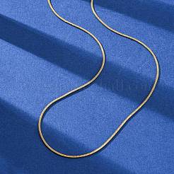 Ожерелья из круглой цепочки-змейки из нержавеющей стали 304 NJEW-T016-19G